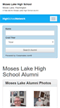 Mobile Screenshot of moseslakehighschool.net